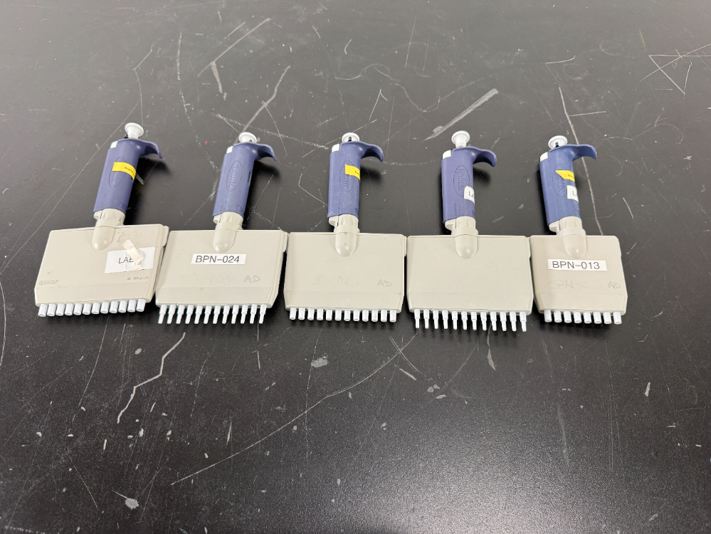 Image of Rainin Multichannel Pipettes - Quantity 5